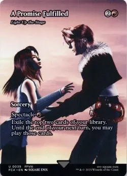A Promise Fulfilled - Light Up the Stage (Showcase) Final Fantasy - Magic MTG NM - Image 1