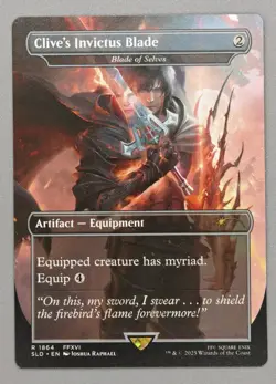 MTG x FINAL FANTASY SECRET LAIR - CLIVE'S INVICTUS BLADE #1864 NON-FOIL - Image 1