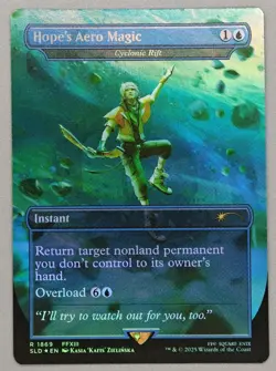 MTG x FINAL FANTASY SECRET LAIR - HOPE'S AERO MAGIC #1869 RAINBOW FOIL - Image 1