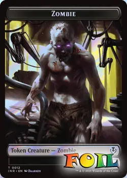Zombie 0011 / Zombie 0012 Double-Sided Token 11 / 12 MTG INR NP Foil - Image 2