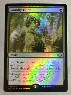 MTG / Worldly Tutor / CC1 / #6 / FOIL / Rare / NM - Image 1