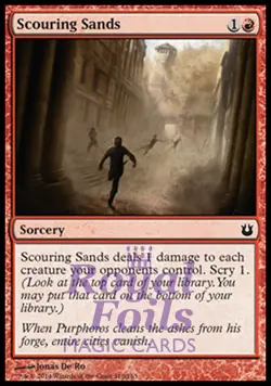 Scouring Sands 4x FOIL BNG MTG Born of the Gods Common MINT red - Image 1