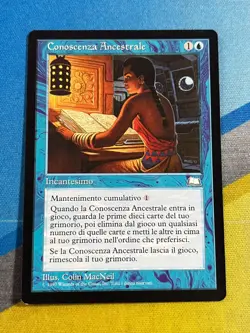 Magic the Gathering MTG Weatherlight ANCESTRAL KNOWLEDGE Italian - Image 1