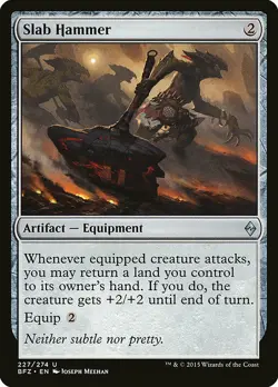 SLAB HAMMER x4 mtg EX-NM Battle For Zendikar 4 Unc - Image 1