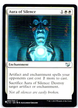 #60 Aura of Silence The List Reprints Uncommon - Image 1