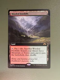Wooded Foothills (Extended Art) Modern Horizons 3 Regular - Image 1