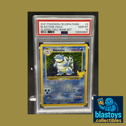 Pokemon PSA 10 GEM MINT Celebrations Blastoise 2/102 Classic Collection Holo - Image 1