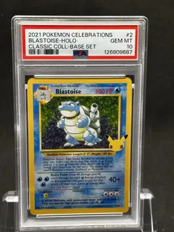 Pokemon PSA 10 GEM MINT Celebrations Blastoise 2/102 Classic Collection Holo - Image 5
