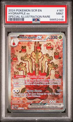 2024 POKEMON SCR EN-STELLAR CROWN SPECIAL ILLUSTRATION RARE HYDRAPPLE EX PSA 9 - Image 1