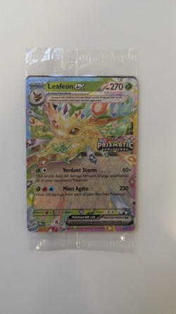 Leafeon ex 006/131 Prismatic Evolutions Stamp Promo Pokemon TCG S&V Sealed - Image 1