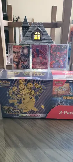 Pokemon Surging Sparks ETB & Booster Bundle Costco 2-pack - New & Sealed - Image 1