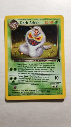 2000 Dark Arbok 2/82 - Team Rocket Holo Rare - Pokemon TCG - MP - Image 1