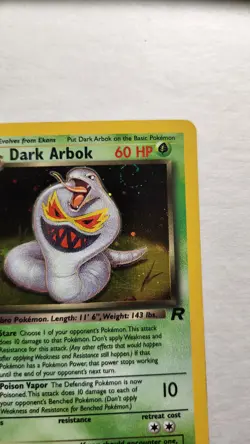 2000 Dark Arbok 2/82 - Team Rocket Holo Rare - Pokemon TCG - MP - Image 2