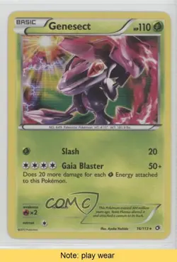 Genesect Holo Pokemon Black & White Legendary Treasures #16 READ 2f4 - Image 1