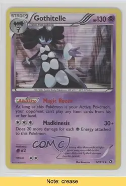 Gothitelle Holo Pokemon Black & White Legendary Treasures #72 READ 2f4 - Image 1