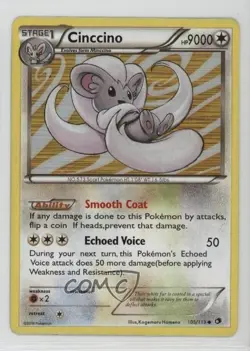 Cinccino Holo Pokemon Black & White Legendary Treasures #105 - Image 1