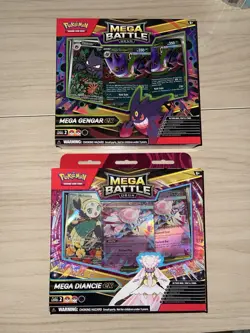 Pokemon Mega Battle Deck Set of 2 (1 of each) Gengar/Diancie ex English IN HAND - Image 1
