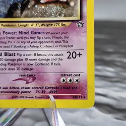 Slowking Holo Rare 14/111 Neo Genesis WOTC Pokemon TCG Heavily Played HP⭐ - Image 5