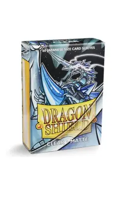 Dragon Shield clear matte sleeves Bustine Protettive japanese Carte Yugioh Small - Image 1