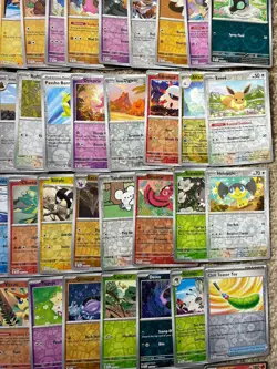 Surging Sparks Pokemon TCG, Lot of x58 Reverse Holo & x23 Holo Cards, Total x81 - Image 3