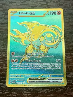 Pokemon Card Chi-Yu ex 241/091 Hyper Rare Paldean Fates - MINT - Image 1