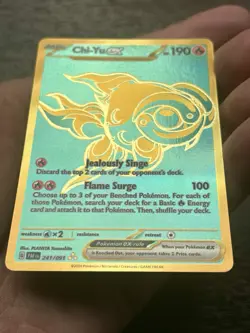 Pokemon Card Chi-Yu ex 241/091 Hyper Rare Paldean Fates - MINT - Image 3