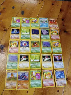 Pokemon TEAM ROCKET 1st Edition - Lot of 25 Basic Base Cards - N/M - Image 1