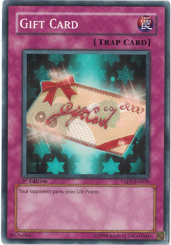 Yu-Gi-Oh! Gift Card (NM) 1st edition Common TAEV-EN078 - Image 1
