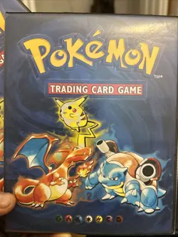 1999 BLUE POKEMON TCG COLLECTOR's CARD ALBUM Binder GREAT CONDITION authentic - Image 1