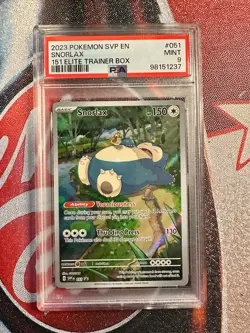 psa 9 Snorlax 051 Sv: Scarlet & Violet Promo Cards Elite Trainer Box Promo - Image 1