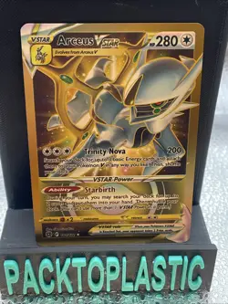 Arceus VSTAR Swsh09 Secret Rare Card 184/172 Brilliant Stars Pokemon p2 promo - Image 1