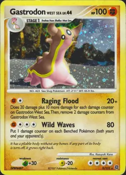 Gastrodon West Sea 9/132 Holo Rare Secret Wonders Pokemon Card LP - Image 1