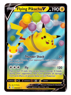 Flying Pikachu V 006/025 Celebrations NM Ultra Rare Pokemon Card - Image 1