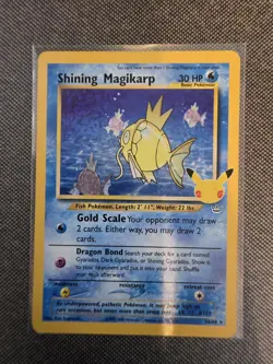 Pokemon TCG Shining Magikarp Holo Card Ultra Rare Celebrations Series 66/64 - Image 1