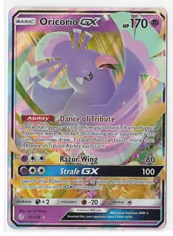 Oricorio GX - 95/236 - Pokemon Cosmic Eclipse Sun & Moon Ultra Rare Card NM - Image 1