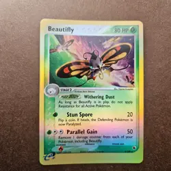 Beautifly 2/109 Pokemon EX Ruby & Sapphire Reverse Holo Rare Card - LP - Image 1