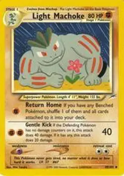 Light Machoke 49/105 Uncommon Neo Destiny Pokemon Card - Image 1