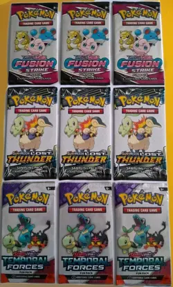 Pokemon Cards Sample Pack Sun And Moon Lost Thunder Fun Packs NEW AND SEALED - Image 1