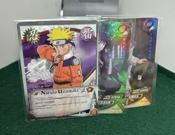 2002 Naruto Promo Card PR001 + 2 Foil Cards - Image 1