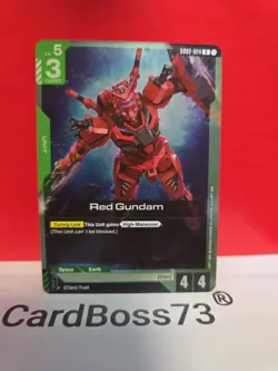 Red GundamGundam Card Game . Dual Impact Rare . GD02-024 - Image 1