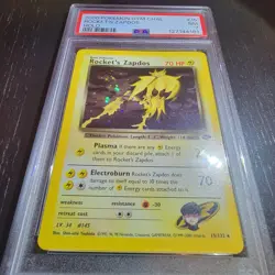 Rocket's Zapdos 15/132 Gym Challenge extra Holo PSA 7 - vintage pokemon card - Image 1
