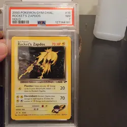 Rocket's Zapdos 15/132 Gym Challenge extra Holo PSA 7 - vintage pokemon card - Image 4