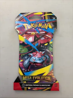 Pokemon Mega Evolution Booster Pack - 10 Cards Pack SEALED Cover art is Correct - Image 1
