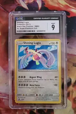 CGC 9 GEM MINT Shining Lugia Black Star Promo SM82 Shining Legends Pokemon Card - Image 1