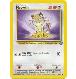 Pokemon Jungle Meowth 56/64 - Common EXC+ BUY 2 CARDS GET 1 FREE!! - Image 1