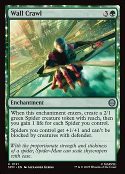 Wall Crawl - 121 - Marvel's Spider-Man- Near Mint - MTG - Image 1