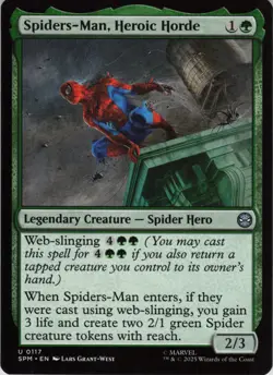 Spiders-Man, Heroic Horde U Marvel's Spider-Man 117 NM MTG - Image 1