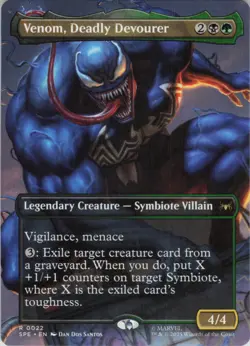 Venom, Deadly Devourer (Borderless) R Marvel's Spider-Man: Eternal-Legal 22 NM N - Image 1