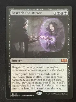 1x MTG Beseech the Mirror (Foil) - Wilds of Eldraine (WOE) #82 - Magic - Image 1