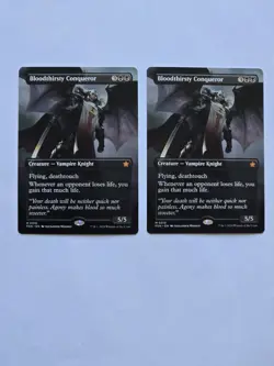 2x Bloodthirsty Conquerer - Showcase - Foundations - Near Mint - Unplayed - MTG - Image 1
